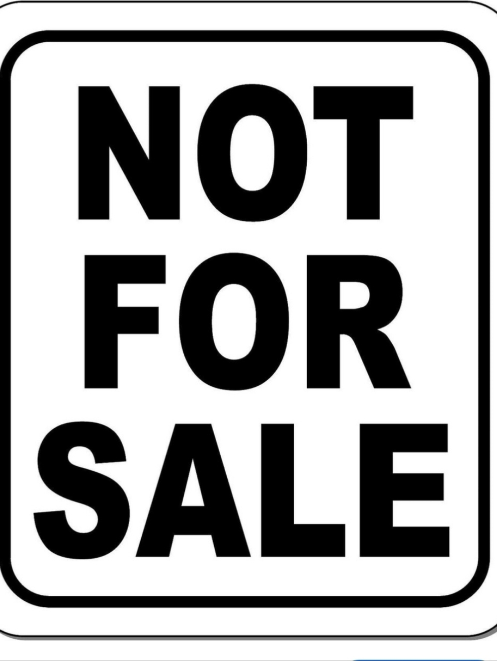 No For Sale